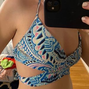aerie wrap swim top